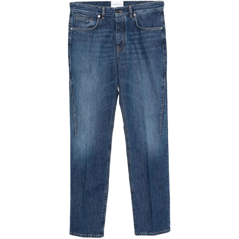 Givenchy Jeans à jambe droite Jeans Marine blau