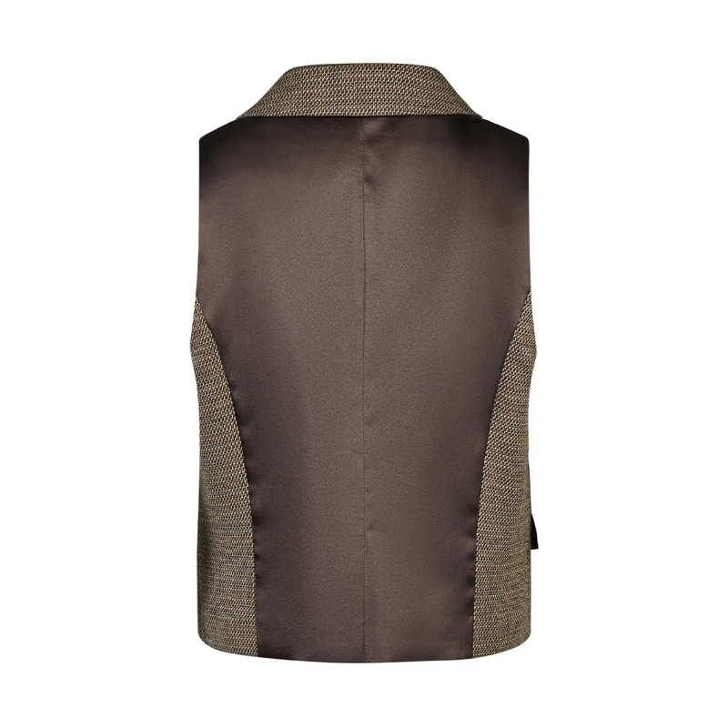 Marc Aurel Weste Indoorweste- Paspeltaschen- Rücken aus Futterst beige(Image 5)