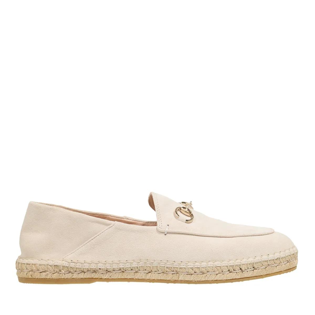 Gucci Low-Top Sneaker - Horsebit Espadrilles - Gr. 38 (EU) - in Beige - für Damen - aus aufgeraut & Leder & Gummi & Leder