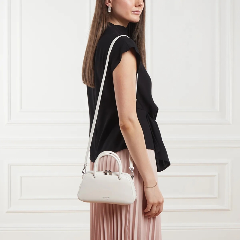 Kate Spade New York Minitasche Grace Fine Grain Leather Mini East West Crossbody Cream(Image 3)