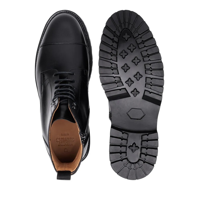 Henry Stevens Laarzen Schnürboots Jones CDB3 schwarz(Image 4)