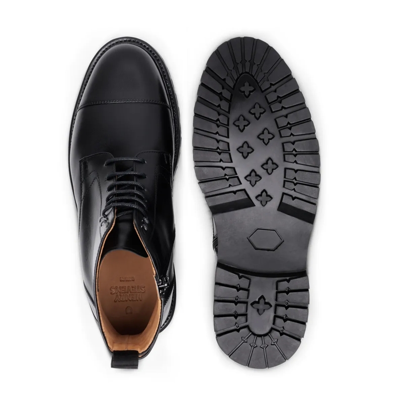 Henry Stevens Bottes Schnürboots Jones CDB3 schwarz(Image 4)