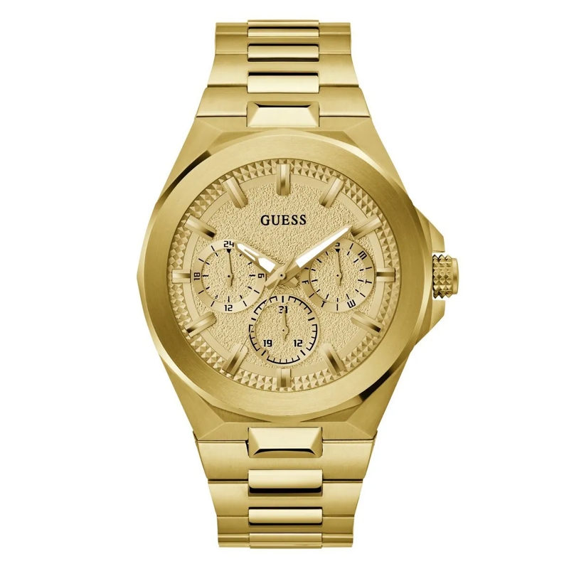 Guess Quarzuhr Quarz-Analoguhr Dashboard gold