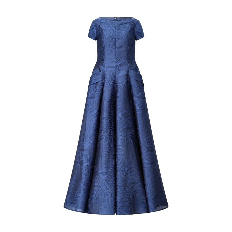 Talbot Runhof  Langes Abendkleid Blau