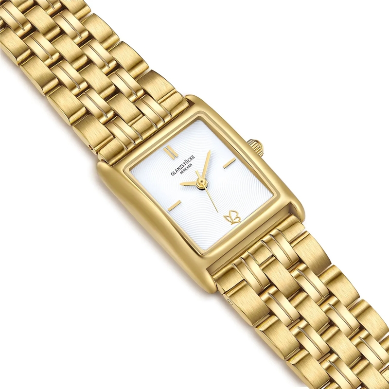 Glanzstücke München Automatikuhr Damen Armbanduhr Edelstahl gold(Image 6)