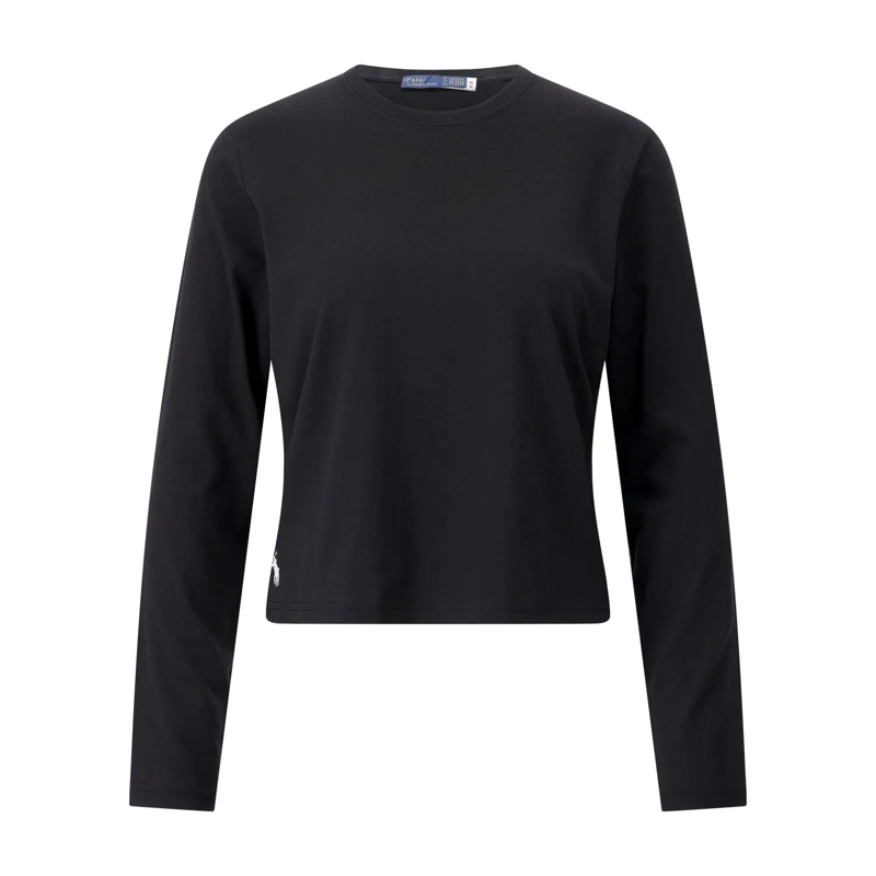 Polo Ralph Lauren T-shirt Langarmshirt aus Baumwoll-Mix Schwarz