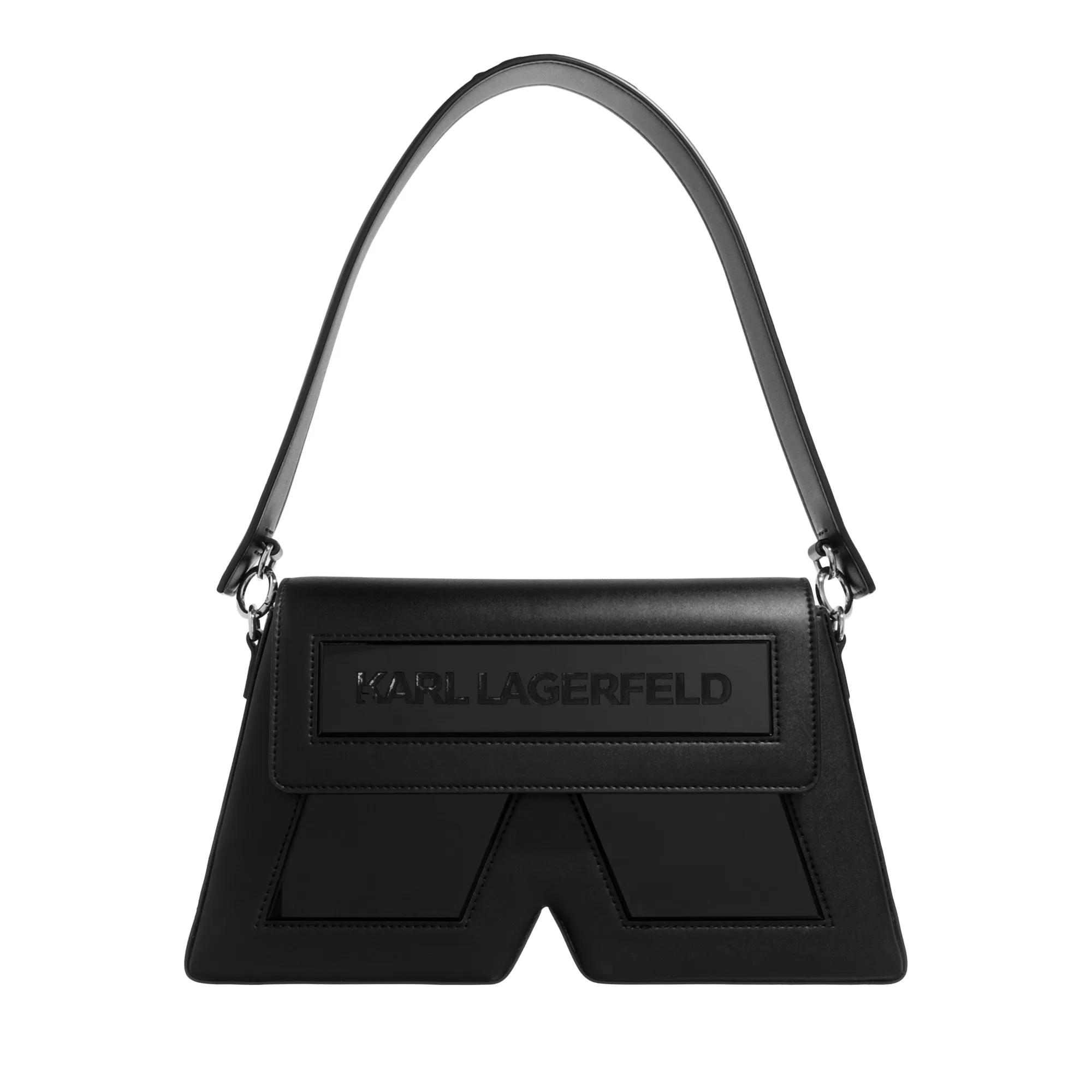 Karl Lagerfeld Hobo Bags - Ikon/K Shb Leather - Gr. unisize - in Schwarz - für Damen