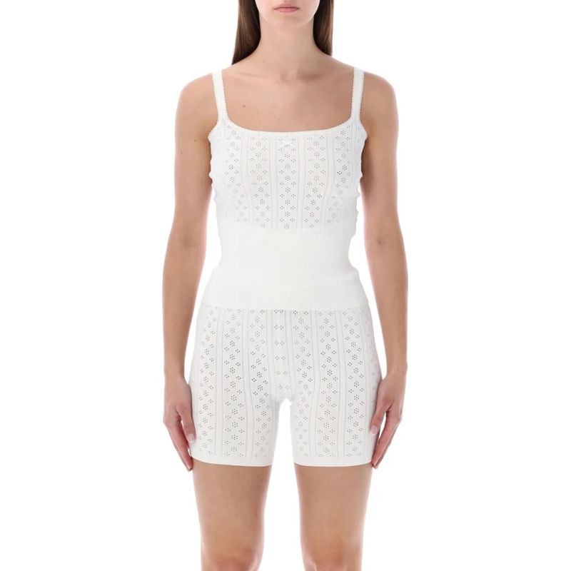 J.W.Anderson Blouse Pointelle Knit Cami Top White
