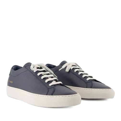 Common Projects Achilles Contrast Bumpy Sneakers - Leather - Blue Blue lage-top sneaker