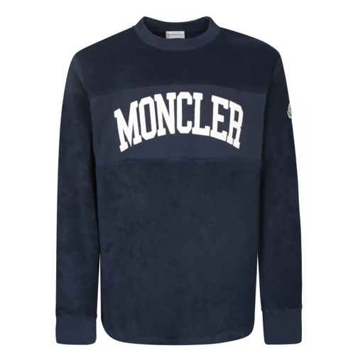 Moncler Blue Cotton Sweatshirt Blue 