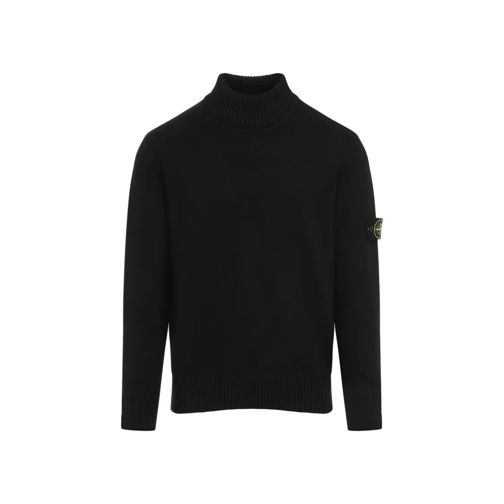 Stone Island Pull Black Cotton Pullover Black