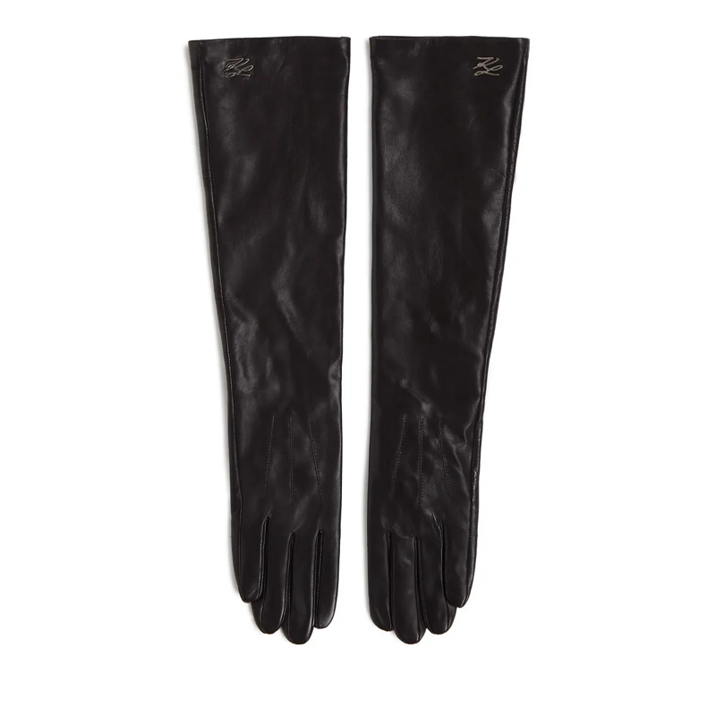 Karl Lagerfeld Handschuhe K/AUTOGRAPH�LANGE LEDERHANDSCHUHE schwarz