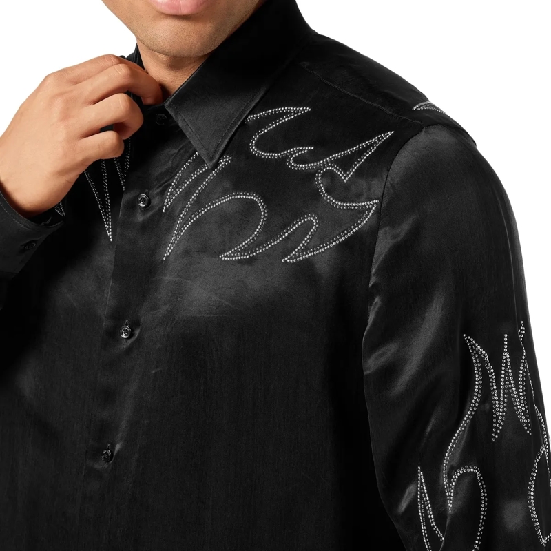 Philipp Plein Hemd Shirt Embellished schwarz(Image 5)