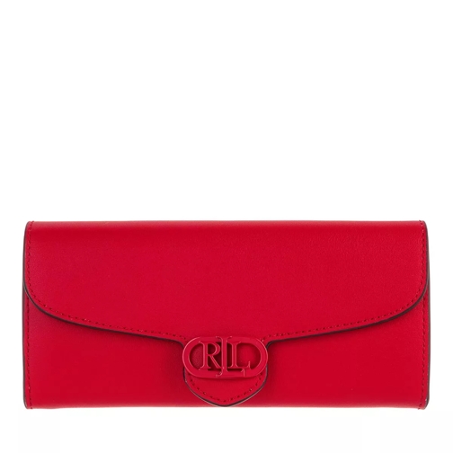 Lauren Ralph Lauren Logo Cont Wallet Large Candy Red Klaffplånbok