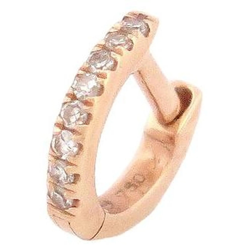 Vanrycke Ohrstecker NEU MONO OHRRING VANRYCKE MINI CREOLE OFFIZIELL XX gold