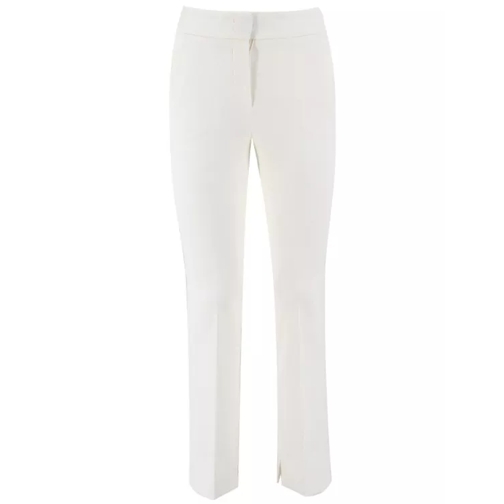 Peserico Snow White Trousers White Pantaloni