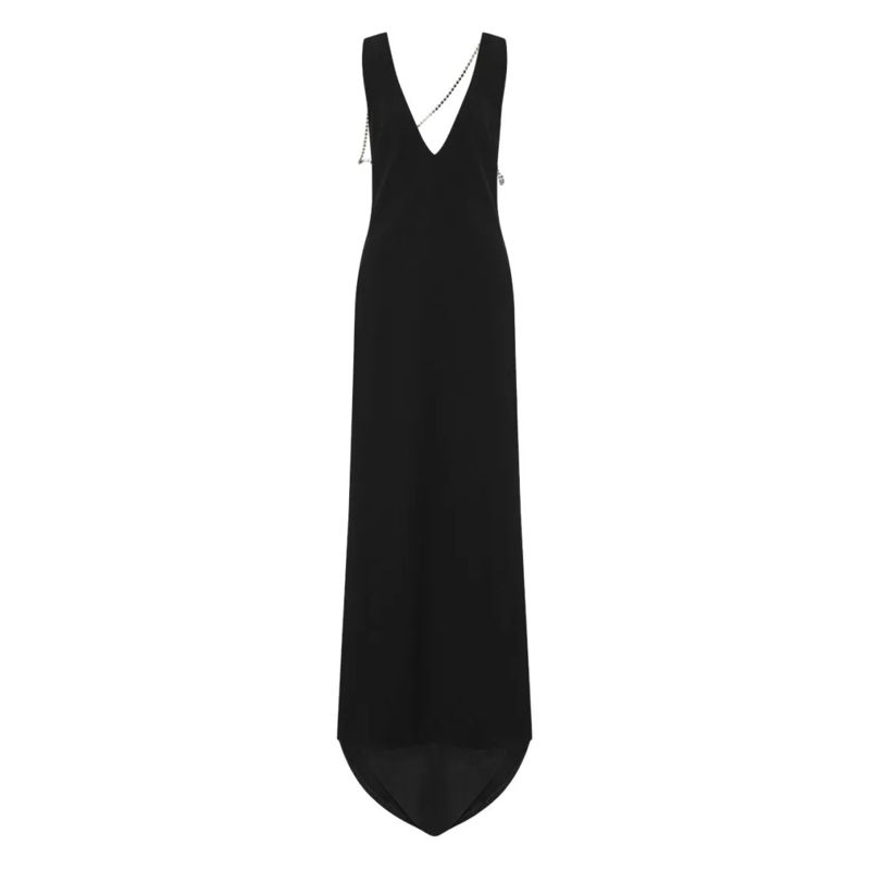 Moschino  Flowing Black Maxi Dress Black