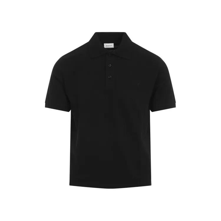 Saint Laurent - Cotton Polo - Größe XL - schwarz