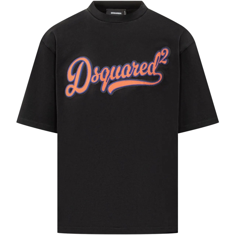 Dsquared2 T-shirt Logo T-Shirt With Embroidery – Black Black