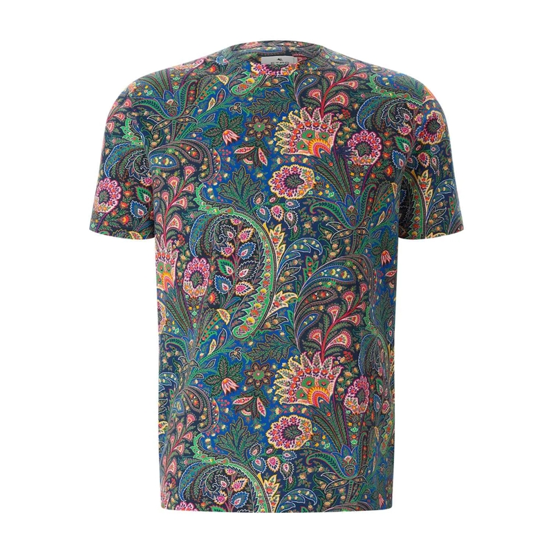 Etro T-Shirt T-Shirt mit Paisley-Muster mehrfarbig
