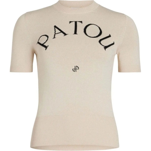 Patou Sweatshirts Sweaters White weiß