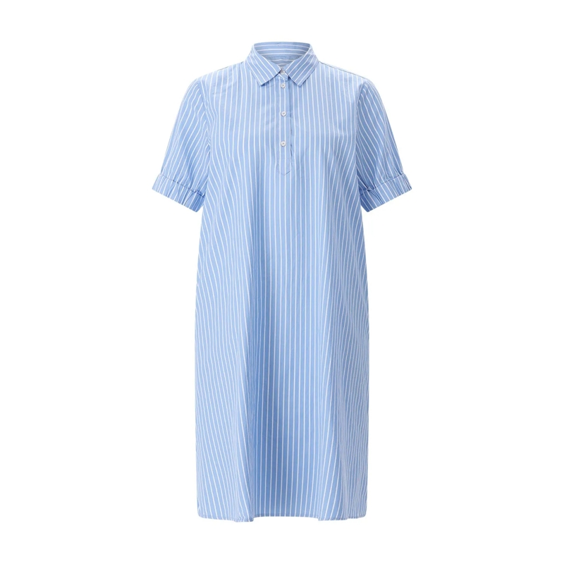 Emily van den Bergh Minikleid Gestreiftes Midikleid blau