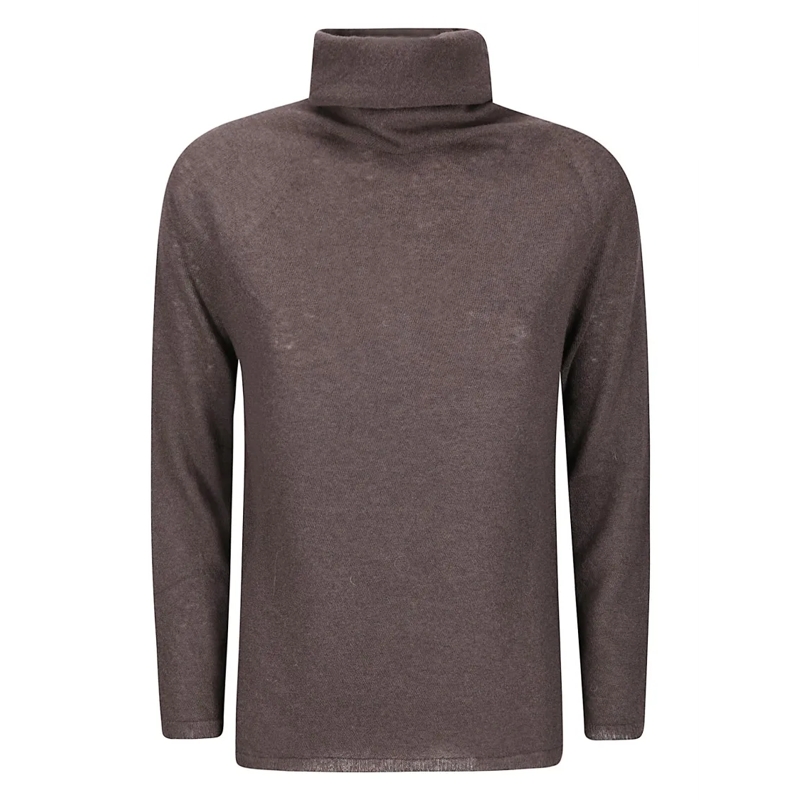 ARCHIVIO B Rollkragenpullover Cashmere Turtleneck Sweater Brown