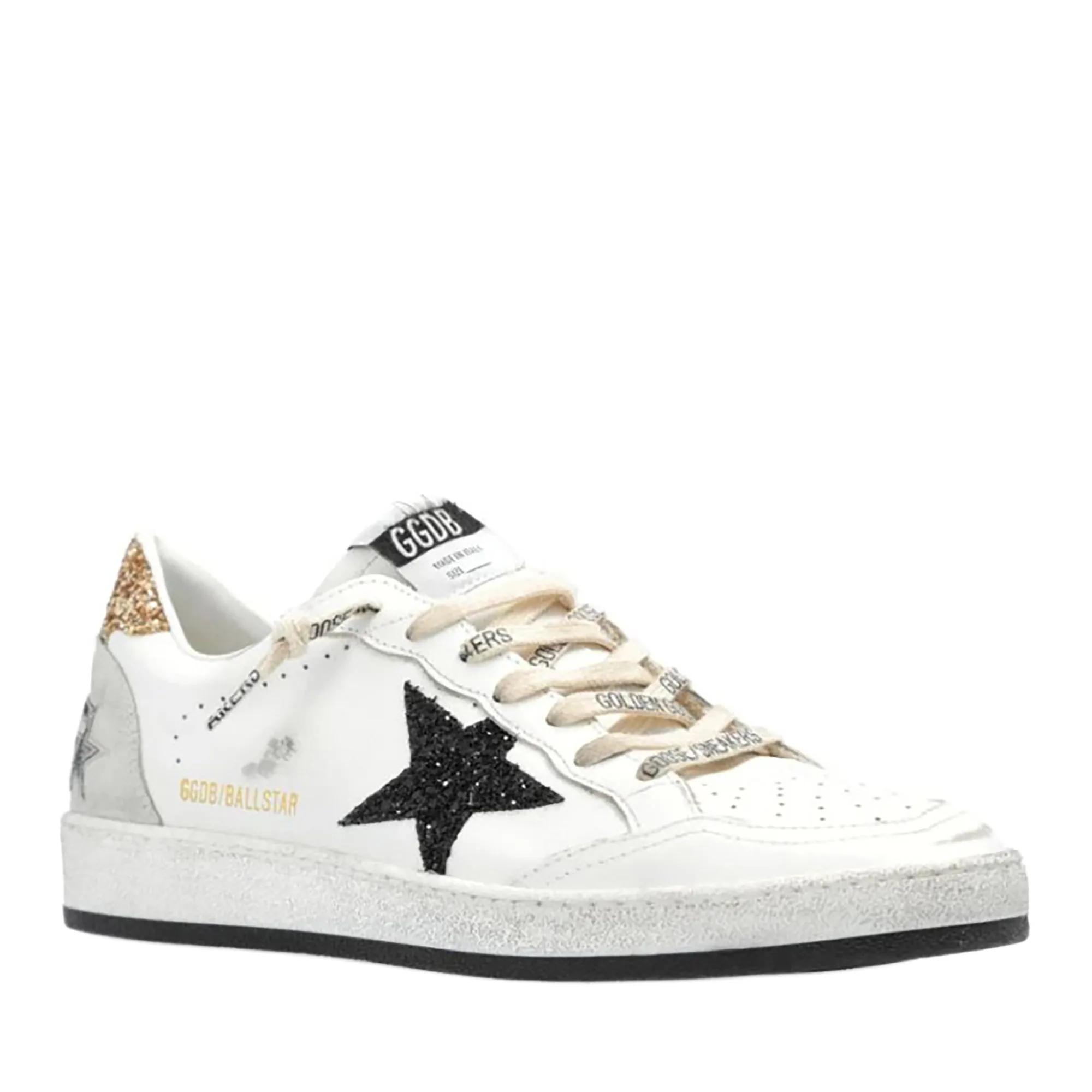 Golden Goose Low-Top Sneakers Ball Star Leather Sneakers in wit