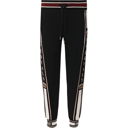 Dolce&Gabbana Freizeithosen Dolce & Gabbana Logo Pants schwarz