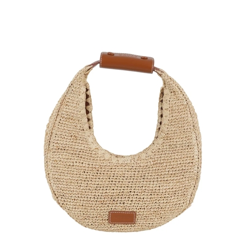 Staud Sac à bandoulière Moon Raffia Tote Bag Neutrals