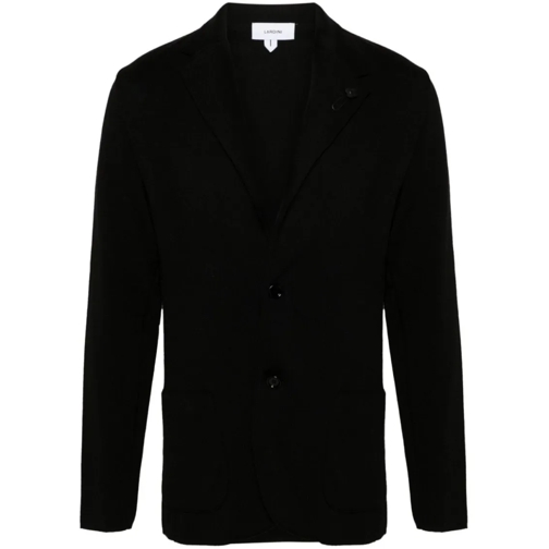 Lardini Blazer Black Wool Jacket Black