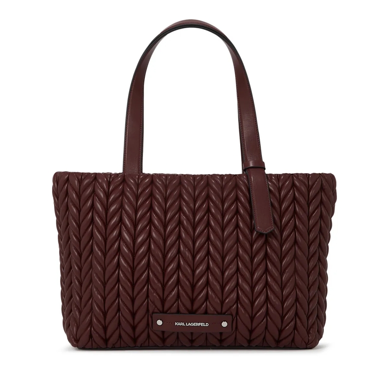 Karl Lagerfeld Shopper K/Weave mittelgroße Tote Bag weinrot