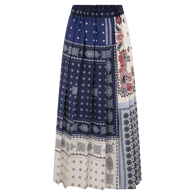 Max Mara Minirok Luna - Printed Twill Skirt Multicolor