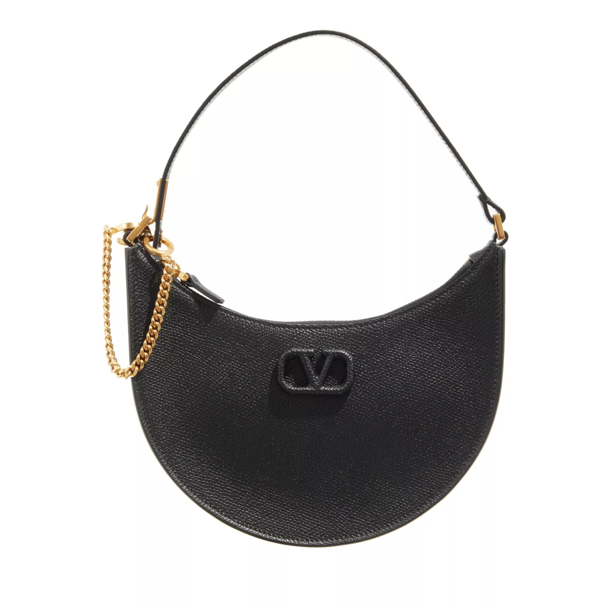 Valentino Garavani Hobo Bag - Mini Hobo Vlogo Signature - Gr. unisize - in Schwarz - für Damen