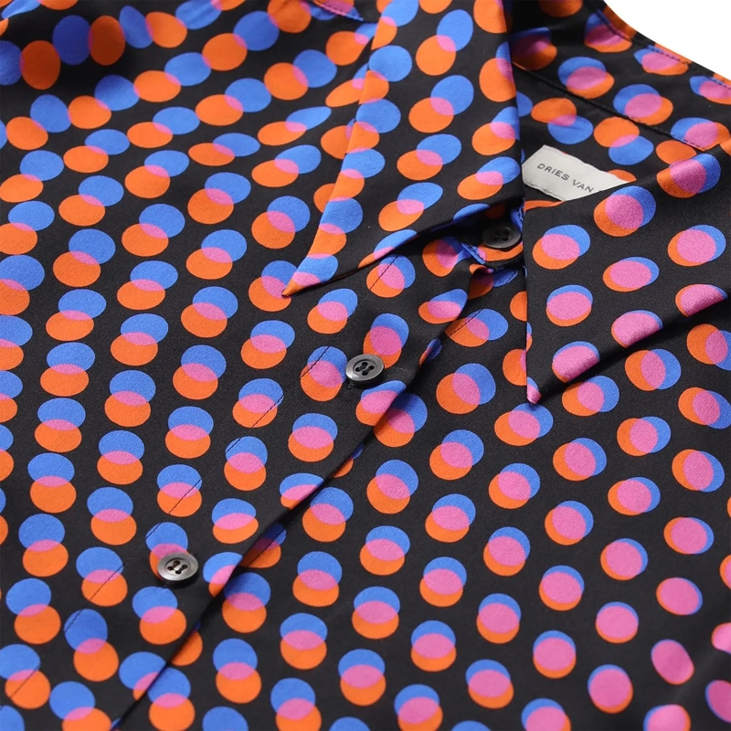 Dries Van Noten Chemisier Hemdbluse aus Seide mehrfarbig(Image 4)