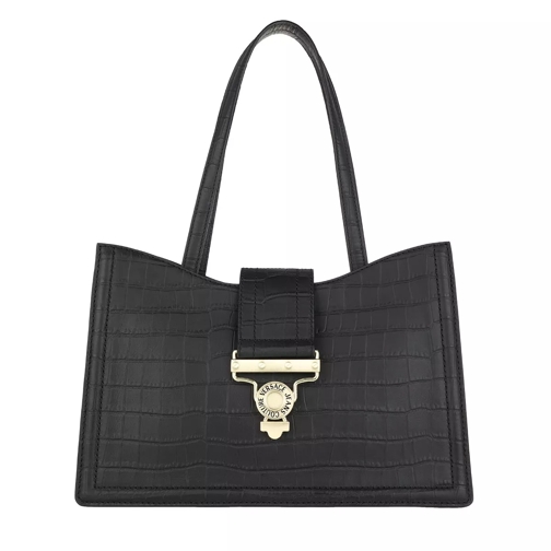 Versace Jeans Couture Shopping Bag Leather Nero Draagtas