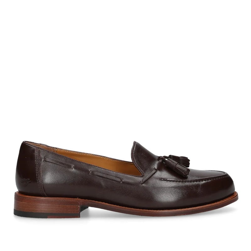 Heinrich Dinkelacker Monkstraps Loafer Wien Plain Tassel NP dunkel-braun