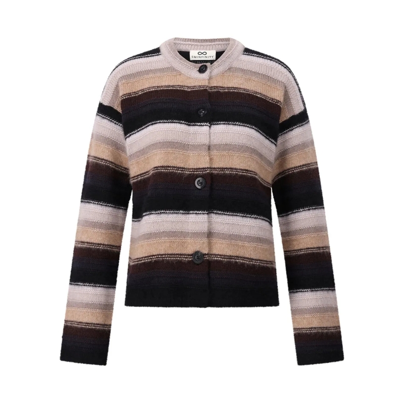 Sminfinity Cardigan Strickjacke aus Kaschmir & Seide braun