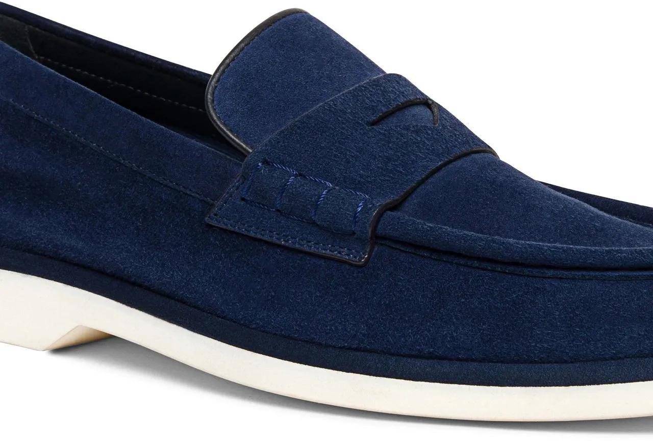 Thumbnail - Santoni Loafer - Women?s suede loafer - Gr. UK_3_5 - in Weiß - für Damen