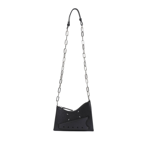 Maison Margiela Sac à bandoulière Snatched Micro Hobo Bag Black