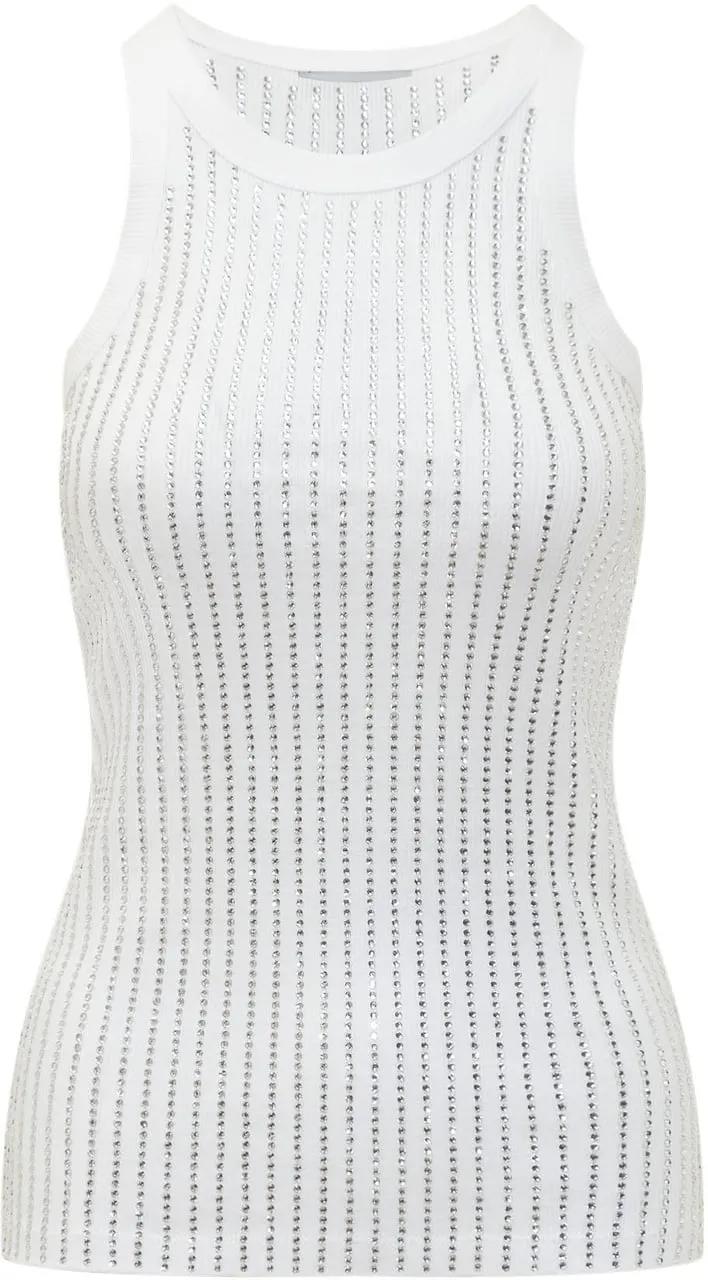 Thumbnail - The Attico - Strass Tank Top - Größe 42 - bunt