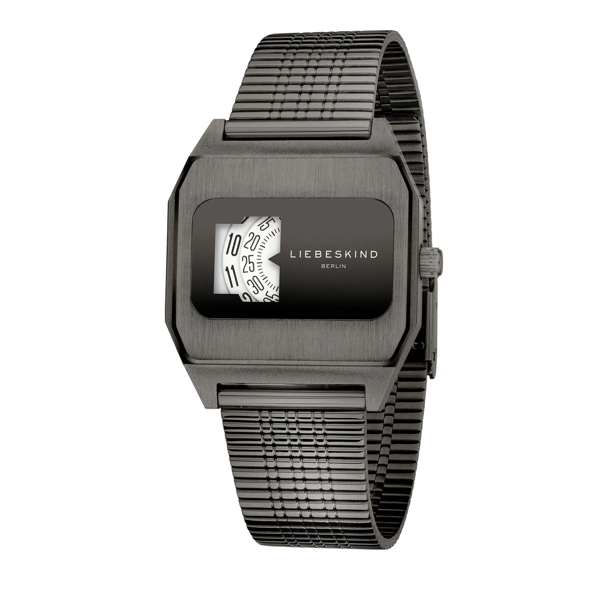 Thumbnail - Liebeskind Berlin Uhren - Edelstahl Vinyl Vision - Gr. unisize - in Grau - für Damen