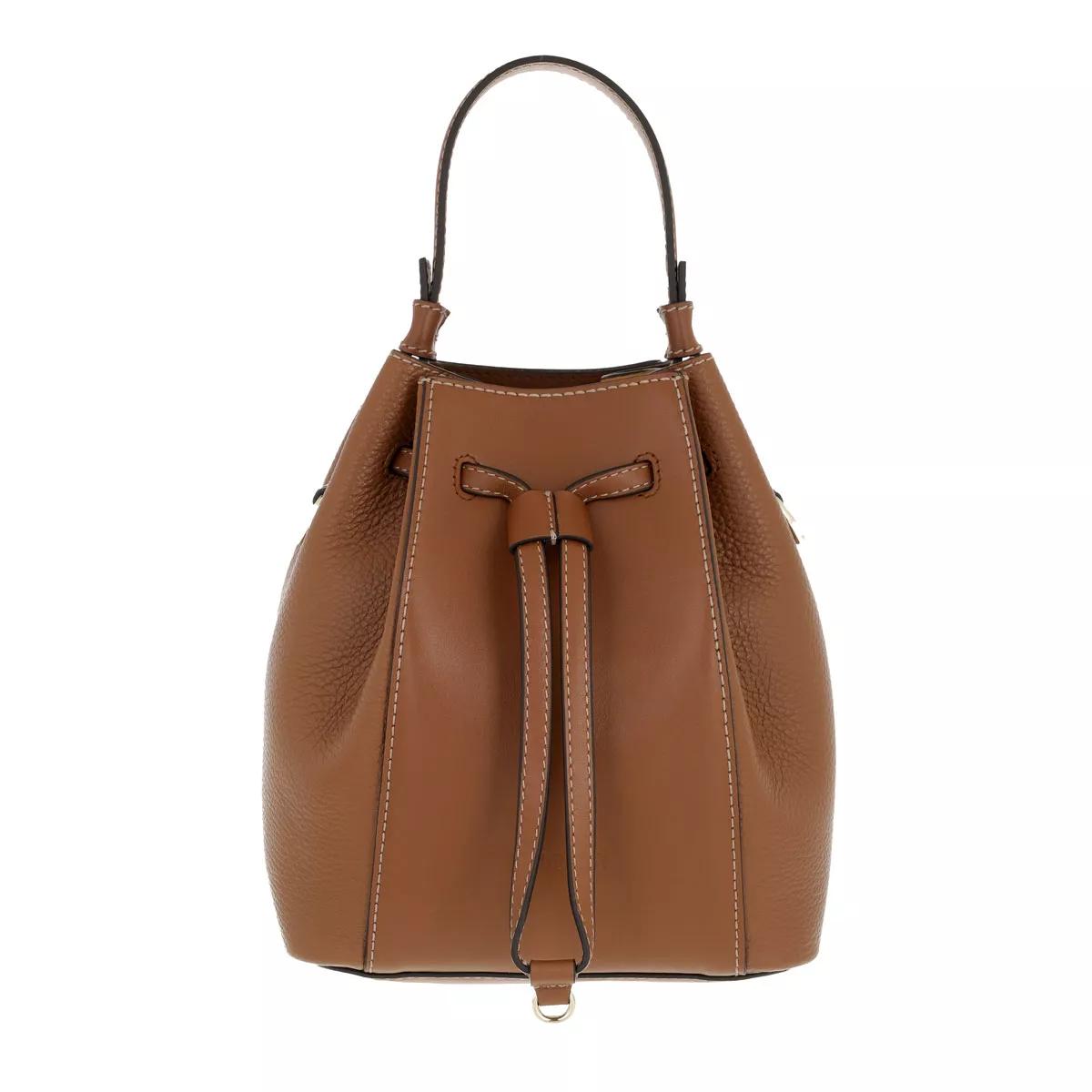 Leather bucket hot sale handbag sale