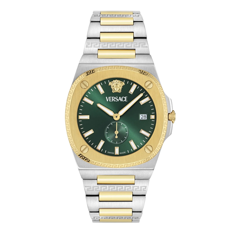 Versace Quarzuhr Quarz-Analoguhr Versace Tolomeo silber