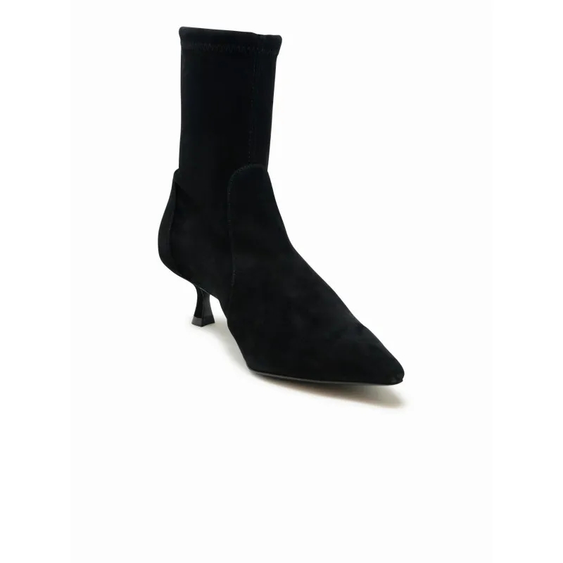 Stuart Weitzman Stiefel Black Suede Naomi 50 Bootie Black