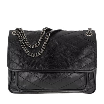 Saint Laurent YSL Mini Shoulder Bag Leather Nero Crossbody Bag