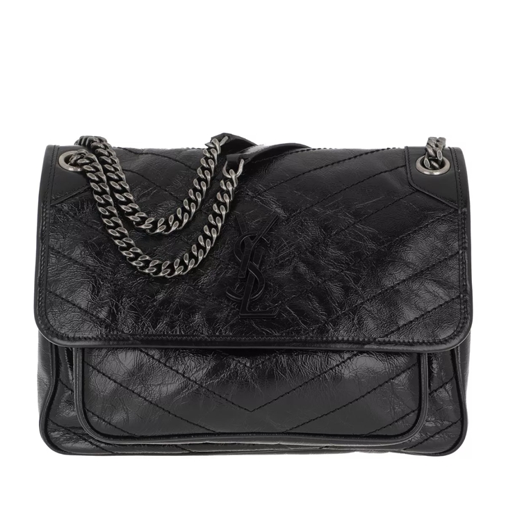 Saint Laurent YSL Mini Shoulder Bag Leather Nero Crossbody Bag