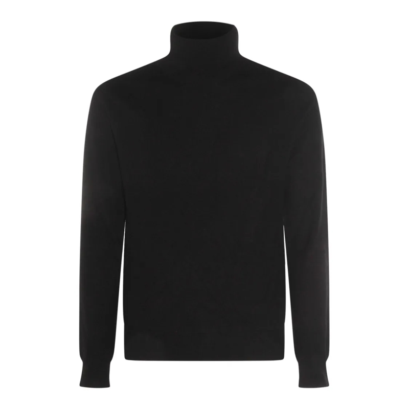 Malo Trui Black Cashmere Knitwear Black