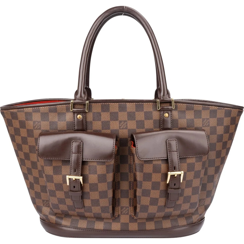 Louis Vuitton Schultertasche Louis Vuitton Canvas Monogram Manoque GM Handbag braun