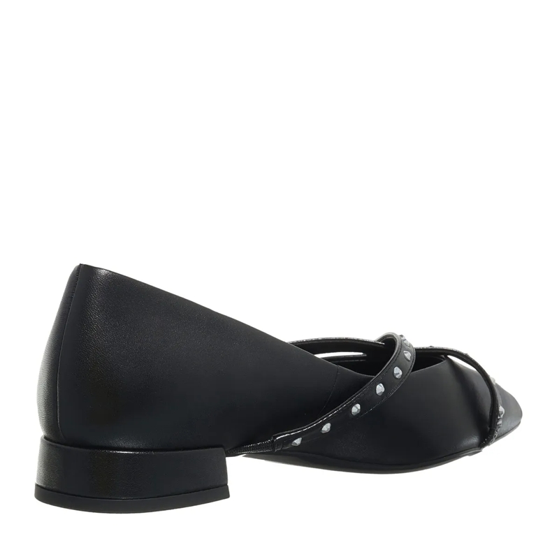 Karl Lagerfeld Ballerinas Kerrie Krosstrap Studs Black Lthr(Image 4)